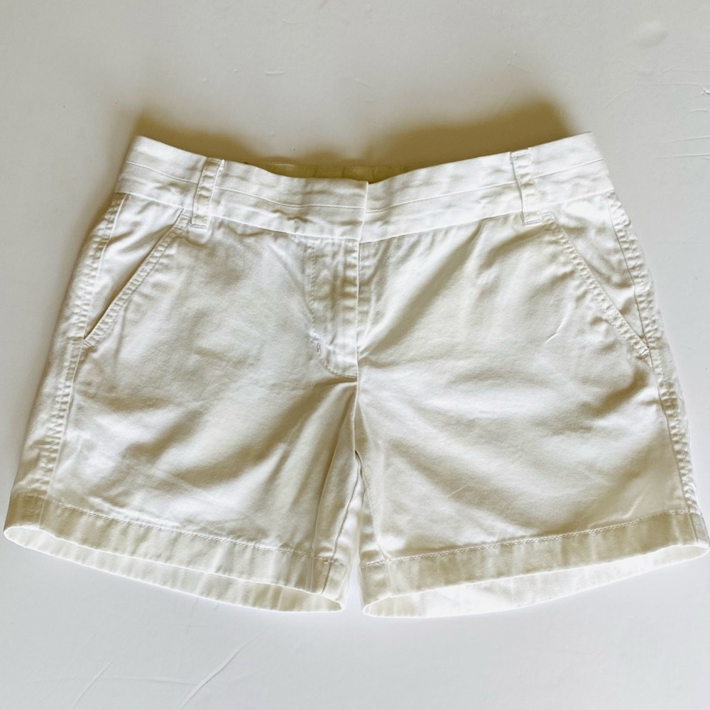 J. Crew Chino Shorts, white, size 4